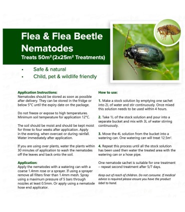 Flea and Flea Beetle Nematodes - 50 Sq.M (25 Sq.M x 2)