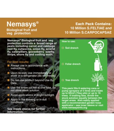 Nemasys Fruit & Veg Protection - Single Delivery of 1 Pack