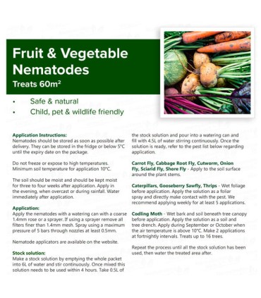Fruit & Veg Protection Nematodes - Single Delivery of 2 Sachets
